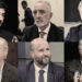 Horacio Rosatti, Marcelo Bailaque, Héctor Daniel Marchi (arriba), Guillermo Yacobucci, Mariano Borinsky y Ricardo Lorenzetti (abajo)